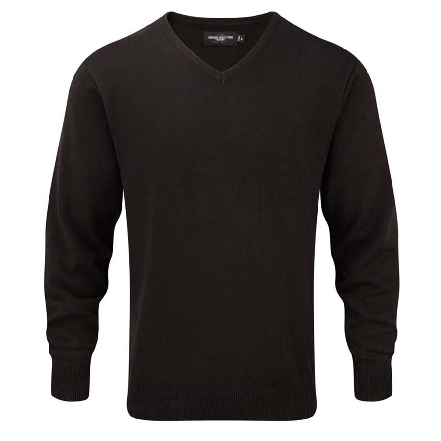 Mens Russell V Neck Jumper - Knights Overall Protection