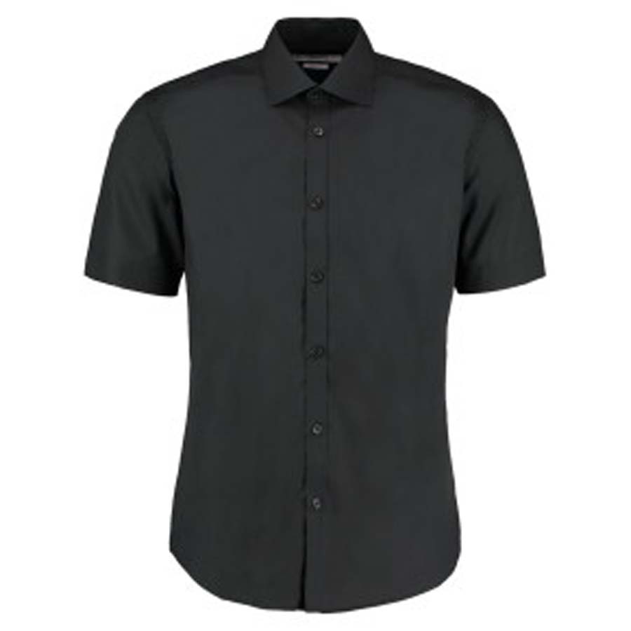 Short Sleeve Slim Fit Business Shirt - Knights Overall Protection