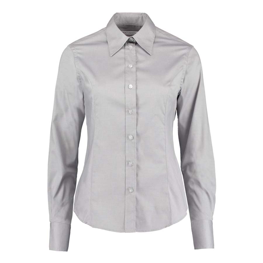Ladies Long Sleeve Oxford Shirt
